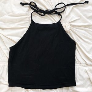 Black Halter Top